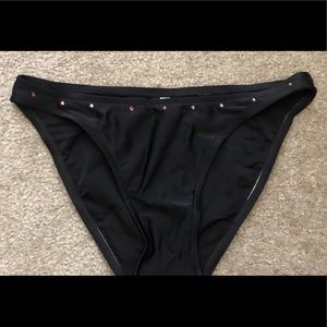 EUC AquaCandy Bikini Bottom w/ Pink Studs - M